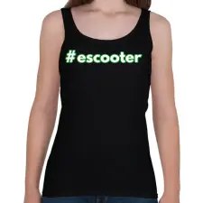 PRINTFASHION #escooter - Női atléta - Fekete női trikó