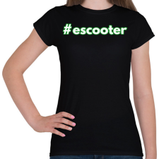 PRINTFASHION #escooter - Női póló - Fekete női póló