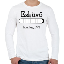 PRINTFASHION Esküvő loading...99% - Férfi hosszú ujjú póló - Fehér férfi póló