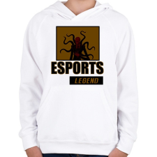 PRINTFASHION ESPORT LEGEND - Gyerek kapucnis pulóver - Fehér gyerek pulóver, kardigán