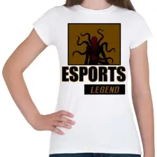 PRINTFASHION ESPORT LEGEND - Női póló - Fehér női póló