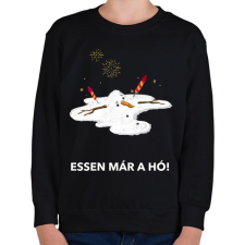 PRINTFASHION ESSEN MÁR A HÓ - Gyerek pulóver - Fekete gyerek pulóver, kardigán