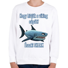 PRINTFASHION északi shark - Gyerek pulóver - Fehér gyerek pulóver, kardigán