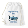 PRINTFASHION északi shark - Sportzsák, Tornazsák - Fehér