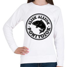 PRINTFASHION EszekAlszokPontyozok-01 - Női pulóver - Fehér