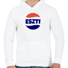 PRINTFASHION ESZTI  - Férfi kapucnis pulóver - Fehér