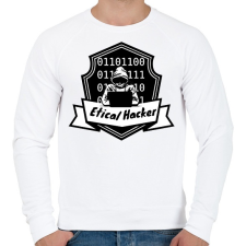 PRINTFASHION etikus hecker - Férfi pulóver - Fehér férfi pulóver, kardigán