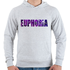 PRINTFASHION Euphoria - Férfi kapucnis pulóver - Sport szürke