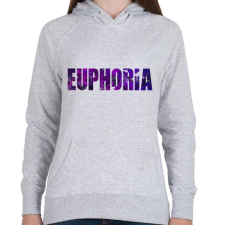 PRINTFASHION Euphoria - Női kapucnis pulóver - Sport szürke női pulóver, kardigán