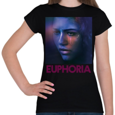 PRINTFASHION Euphoria - Női póló - Fekete