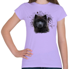 PRINTFASHION eurázsiai kutya - Női póló - Viola