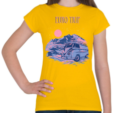PRINTFASHION Európai utazás - Női póló - Sárga női póló