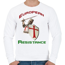 PRINTFASHION European Resistance - Férfi pulóver - Fehér férfi pulóver, kardigán