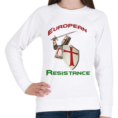 PRINTFASHION European Resistance - Női pulóver - Fehér