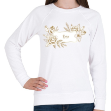 PRINTFASHION Éva - Női pulóver - Fehér női pulóver, kardigán
