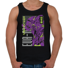 PRINTFASHION Evangelion - Férfi atléta - Fekete