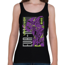 PRINTFASHION Evangelion - Női atléta - Fekete női trikó