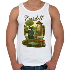 PRINTFASHION Everdell - Férfi atléta - Fehér női trikó