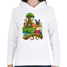 PRINTFASHION Everdell királynő - Női kapucnis pulóver - Fehér