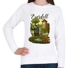 PRINTFASHION Everdell - Női pulóver - Fehér női pulóver, kardigán