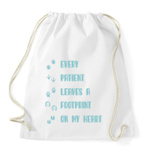 PRINTFASHION Every patient - Állatorvos - Sportzsák, Tornazsák - Fehér tornazsák