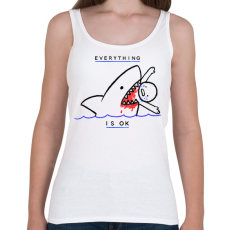PRINTFASHION Everything is OK - Női atléta - Fehér