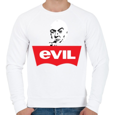 PRINTFASHION Evil - Férfi pulóver - Fehér