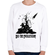 PRINTFASHION evolution - Gyerek pulóver - Fehér