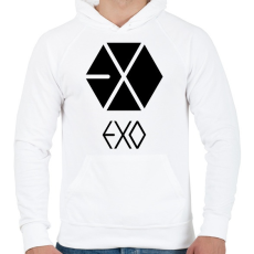 PRINTFASHION exo logo - Férfi kapucnis pulóver - Fehér