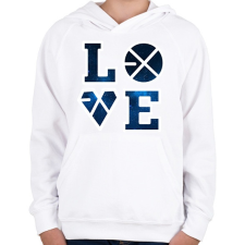 PRINTFASHION Exo Love - Gyerek kapucnis pulóver - Fehér gyerek pulóver, kardigán