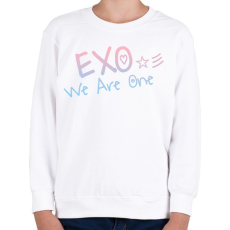 PRINTFASHION Exo: We are one! - Gyerek pulóver - Fehér