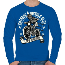 PRINTFASHION Extrém bringás - Férfi pulóver - Királykék férfi pulóver, kardigán