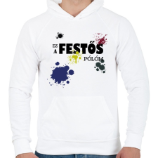 PRINTFASHION Ez a festős pólóm - Férfi kapucnis pulóver - Fehér női pulóver, kardigán