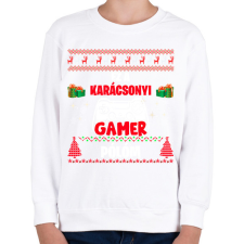 PRINTFASHION Ez a karácsonyi gamer pólóm - Gyerek pulóver - Fehér gyerek pulóver, kardigán