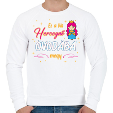 PRINTFASHION Ez a kis hercegnő - Férfi pulóver - Fehér