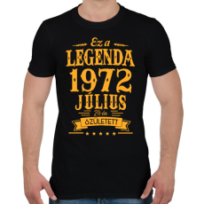 PRINTFASHION Ez a legenda 1972 július 24-én született - Férfi póló - Fekete