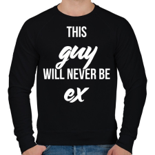PRINTFASHION Ez a srác soha nem lesz az exed - Férfi pulóver - Fekete férfi pulóver, kardigán