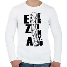 PRINTFASHION Ez a trinyó - Férfi hosszú ujjú póló - Fehér férfi póló