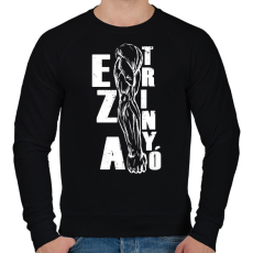 PRINTFASHION Ez a trinyó - Férfi pulóver - Fekete