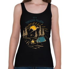 PRINTFASHION Ez a túrázós felsőm - Női atléta - Fekete