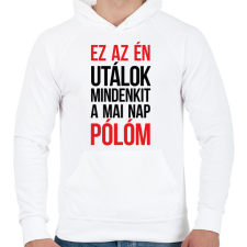 PRINTFASHION Ez az én pólóm - fekete - Férfi kapucnis pulóver - Fehér férfi pulóver, kardigán