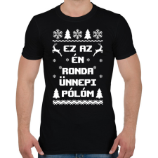 PRINTFASHION Ez az én ronda ünnepi pólóm karácsonyi póló - Férfi póló - Fekete férfi póló