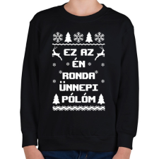 PRINTFASHION Ez az én ronda ünnepi pólóm karácsonyi póló - Gyerek pulóver - Fekete gyerek pulóver, kardigán