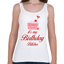 PRINTFASHION Ez az én szülinapom... - Női atléta - Fehér női trikó