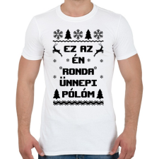 PRINTFASHION Ez az én ünnepi ronda pólóm - Férfi póló - Fehér férfi póló