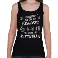 PRINTFASHION Ez egy életstílus - Női atléta - Fekete