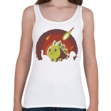 PRINTFASHION Ez egy szép nap lesz dínó  - Női atléta - Fehér női trikó