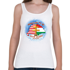 PRINTFASHION Ez itt az őshaza - Női atléta - Fehér