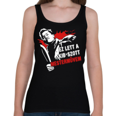 PRINTFASHION Ez lett a kib*aszott mesterművem - Női atléta - Fekete