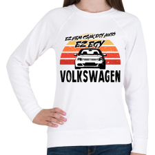 PRINTFASHION Ez nem csak egy autó ez egy VOLKSWAGEN - Női pulóver - Fehér női pulóver, kardigán